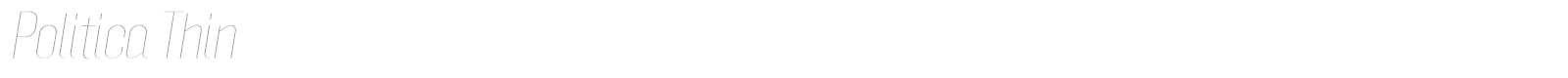 Politica Thin font preview